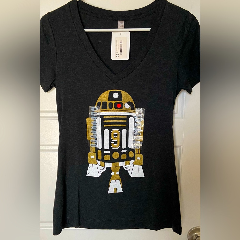 Star Wars and Drew Brees - New Orleans Saints ladies tee! NWT!